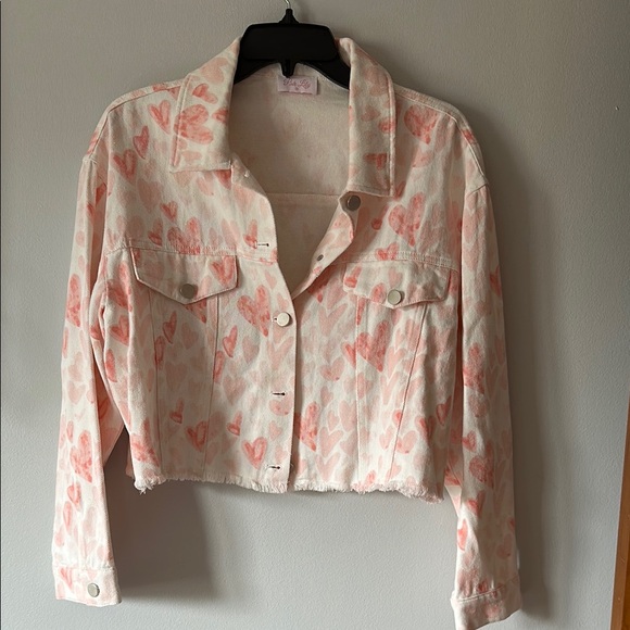 Pink Lily Jackets & Blazers - Pink Lily Pink Jean Jacket Classic Design